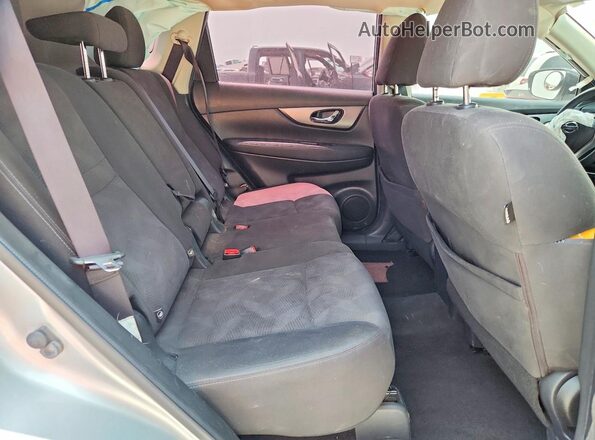 KNMAT2MT3GP671272 2016 NISSAN ROGUE Silver უკანა სავარძლების ხედი