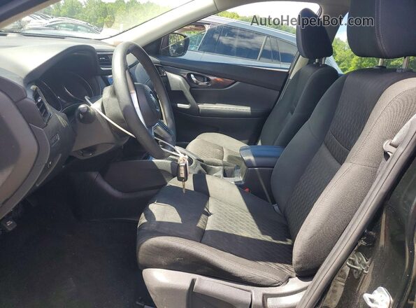 KNMAT2MT3JP598010 2018 NISSAN ROGUE Black Widok wnętrza z przodu
