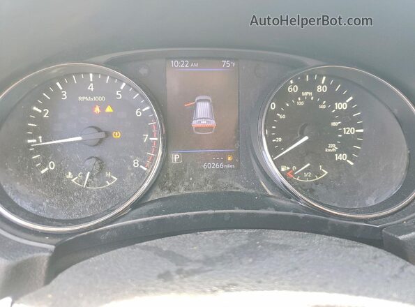 KNMAT2MT3JP598010 2018 NISSAN ROGUE Black Widok zestawu wskaźników