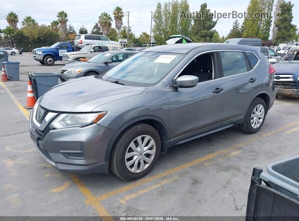 KNMAT2MT5HP608501 2017 NISSAN ROGUE Gray წინა მარცხენა ხედი სამი მეოთხედიდან