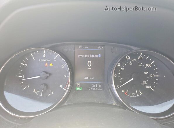 KNMAT2MT5JP578566 2018 NISSAN ROGUE Gray Widok zestawu wskaźników