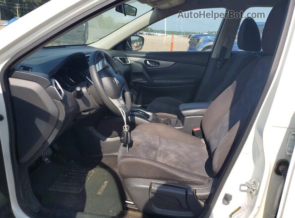 KNMAT2MT6GP632241 2016 NISSAN ROGUE White Widok wnętrza z przodu