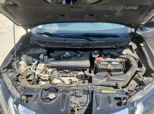 KNMAT2MT8HP617337 2017 NISSAN ROGUE Black Vista del compartimento del motor