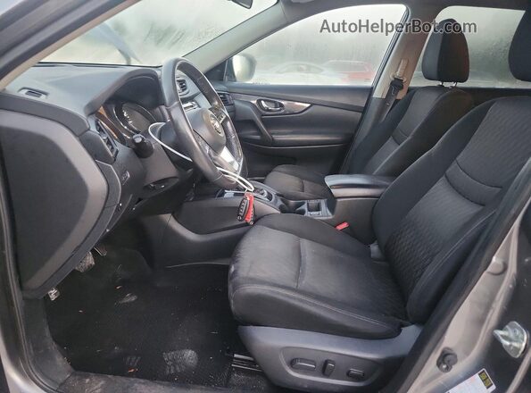 KNMAT2MT8JP502842 2018 NISSAN ROGUE Gray წინა სალონის ხედი