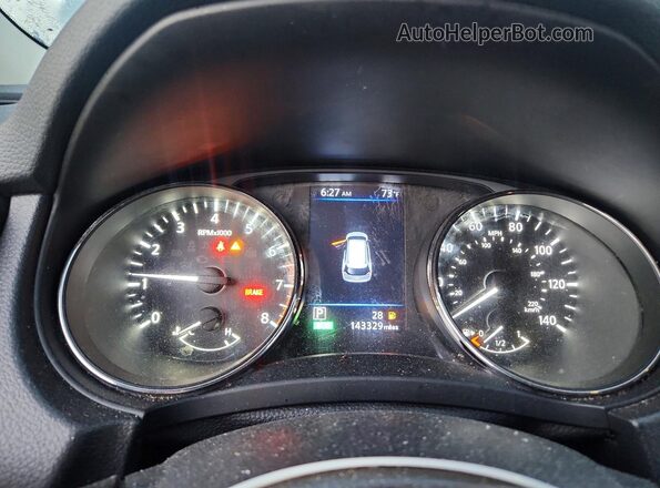 KNMAT2MT8JP502842 2018 NISSAN ROGUE Gray ხელსაწყოთა პანელის ხედი