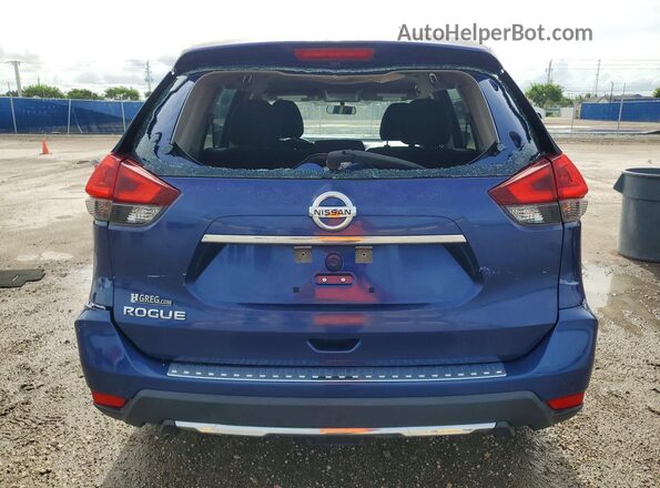 KNMAT2MT8JP574933 2018 NISSAN ROGUE Blue Հետևի տեսք