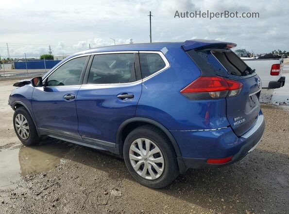 KNMAT2MT8JP574933 2018 NISSAN ROGUE Blue Հետևի ձախ