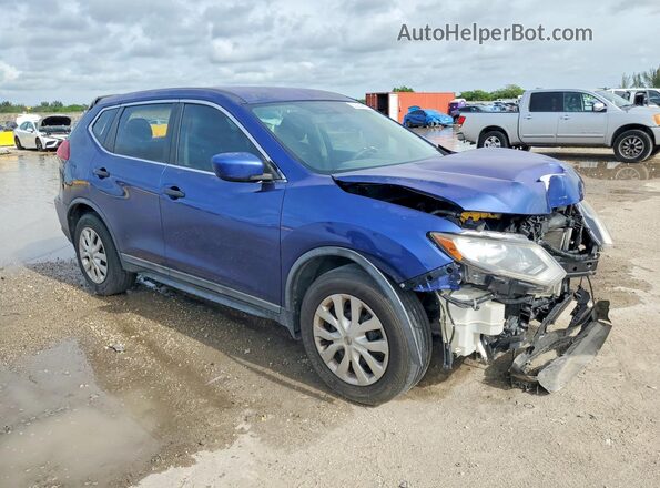 KNMAT2MT8JP574933 2018 NISSAN ROGUE Blue Առջևի աջ