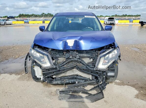 KNMAT2MT8JP574933 2018 NISSAN ROGUE Blue Դիմացի տեսք