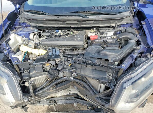 KNMAT2MT8JP574933 2018 NISSAN ROGUE Blue Շարժիչի բաժամունքի տեսք