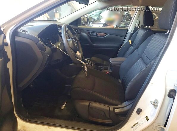 KNMAT2MT8KP560726 2019 NISSAN ROGUE White Widok wnętrza z przodu
