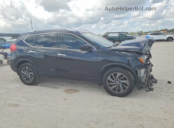 KNMAT2MT9GP701553 2016 NISSAN ROGUE Черный Передняя правая четверть
