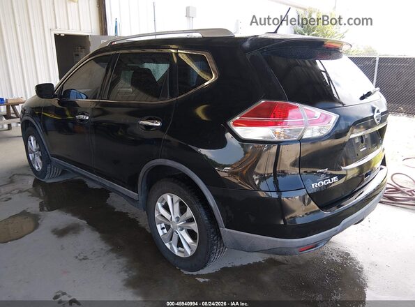 KNMAT2MT9GP717638 2016 NISSAN ROGUE Black Задня ліва чверть