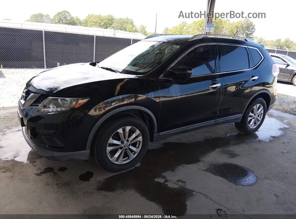 KNMAT2MT9GP717638 2016 NISSAN ROGUE Black Передня ліва чверть