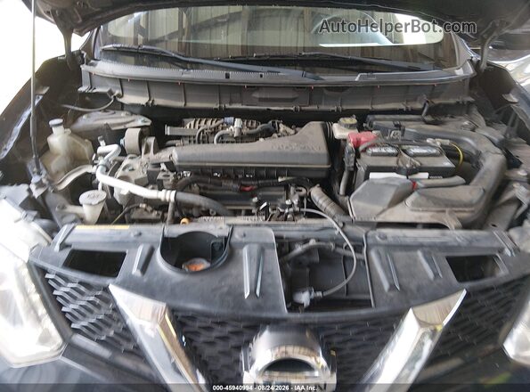 KNMAT2MT9GP717638 2016 NISSAN ROGUE Black Вид ззаду