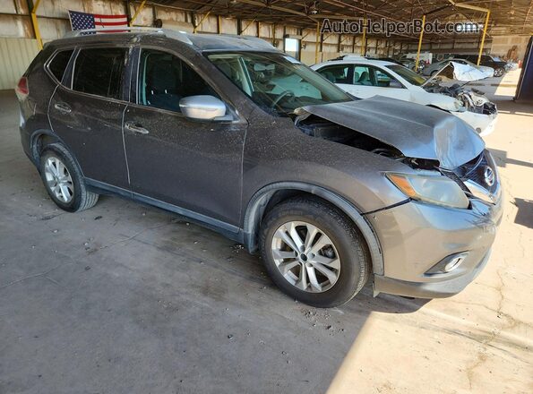 KNMAT2MT9GP735329 2016 NISSAN ROGUE Серый Передняя правая четверть