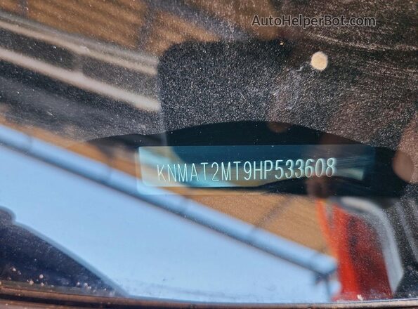 KNMAT2MT9HP533608 2017 NISSAN ROGUE Silver VIN sticker view