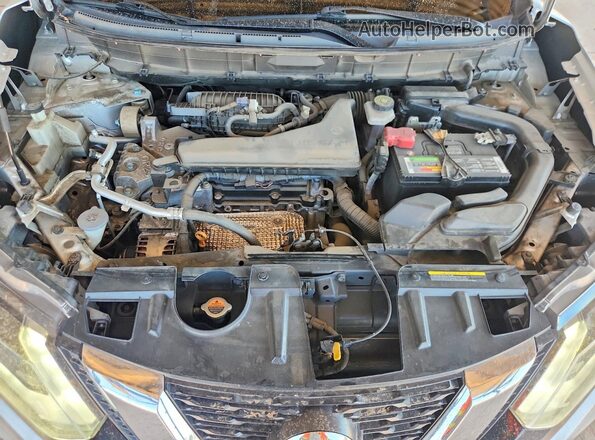 KNMAT2MT9HP533608 2017 NISSAN ROGUE Silver Engine compartment view