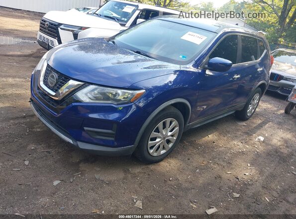 KNMAT2MT9JP531153 2018 NISSAN ROGUE Синий Передняя левая четверть