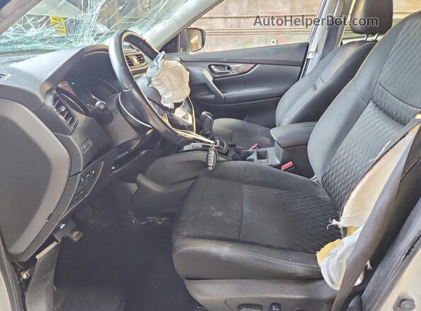 KNMAT2MT9KP507548 2019 NISSAN ROGUE Silver Widok wnętrza z przodu