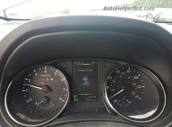 KNMAT2MTXHP594739 2017 NISSAN ROGUE Синий Вид щитка приборов