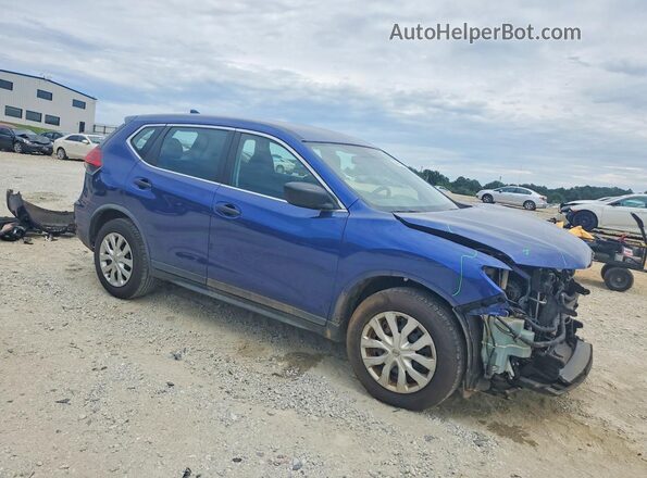KNMAT2MTXHP594739 2017 NISSAN ROGUE Синий Передняя правая четверть