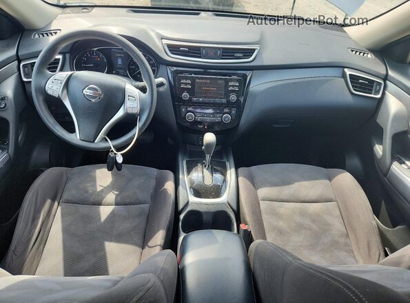 KNMAT2MV0GP706884 2016 NISSAN ROGUE Silver Առջևի վահանակի տեսք