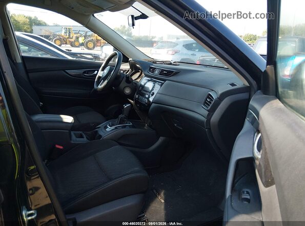 KNMAT2MV0HP569138 2017 NISSAN ROGUE Black წინა სალონის ხედი