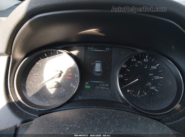KNMAT2MV0HP569138 2017 NISSAN ROGUE Black უკანა სავარძლების ხედი