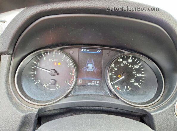 KNMAT2MV0KP519248 2019 NISSAN ROGUE Silver ხელსაწყოთა პანელის ხედი