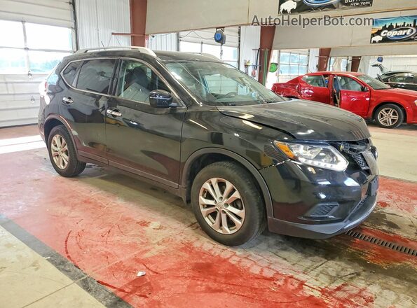 KNMAT2MV1GP710829 2016 NISSAN ROGUE Black Front right
