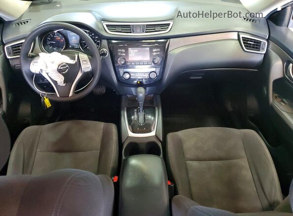 KNMAT2MV1GP710829 2016 NISSAN ROGUE Black Dashboard view