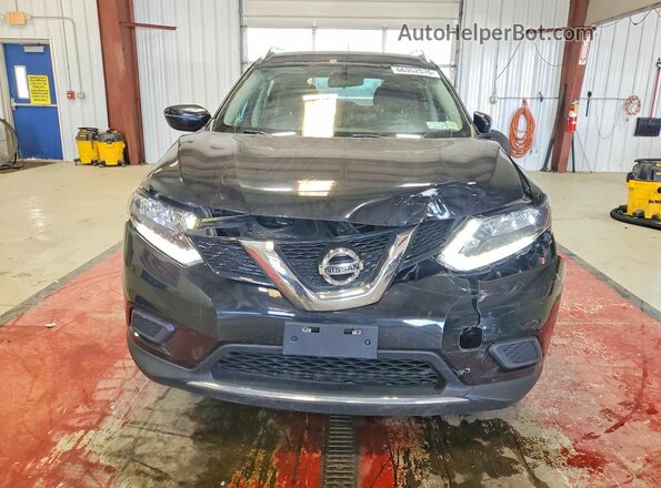 KNMAT2MV1GP710829 2016 NISSAN ROGUE Black Front view