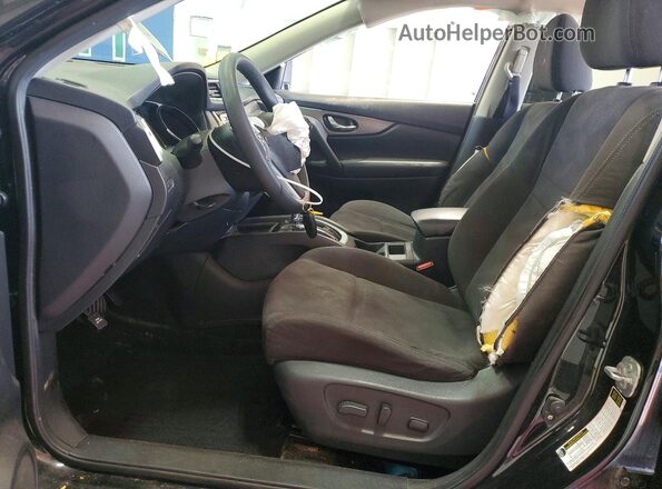 KNMAT2MV1GP710829 2016 NISSAN ROGUE Black Front interior view