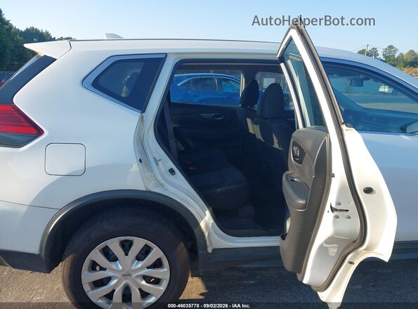 KNMAT2MV1HP576891 2017 NISSAN ROGUE White VIN კოდის სტიკერის ხედი