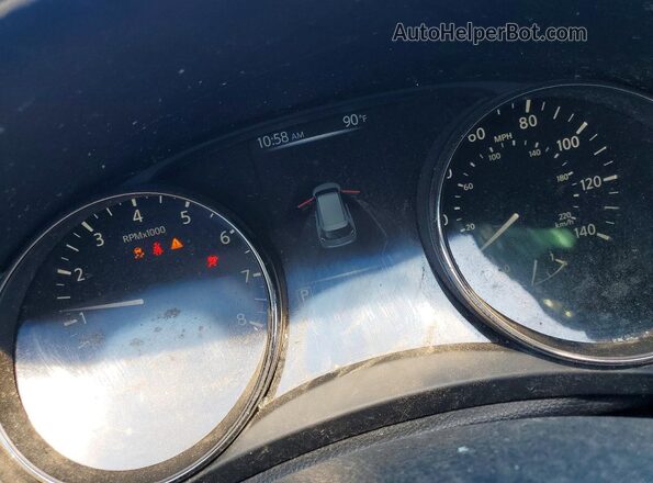 KNMAT2MV1HP617620 2017 NISSAN ROGUE Gray Вид щитка приладів