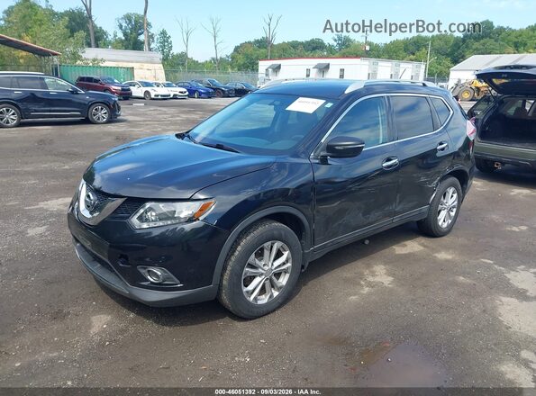 KNMAT2MV2GP680420 2016 NISSAN ROGUE Black Vista tres cuartos delantera izquierda