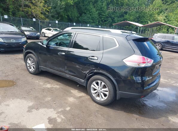 KNMAT2MV2GP680420 2016 NISSAN ROGUE Black Trasero izquierdo
