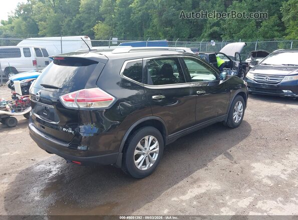 KNMAT2MV2GP680420 2016 NISSAN ROGUE Black Trasero derecho