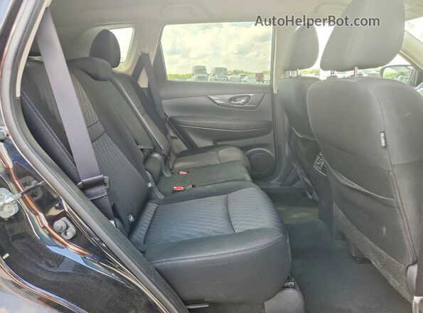 KNMAT2MV2JP595794 2018 NISSAN ROGUE Black Вид задніх сидінь