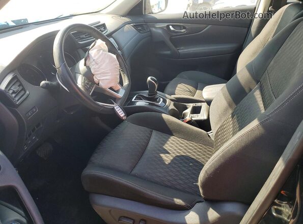KNMAT2MV2JP595794 2018 NISSAN ROGUE Black Вид салону спереду