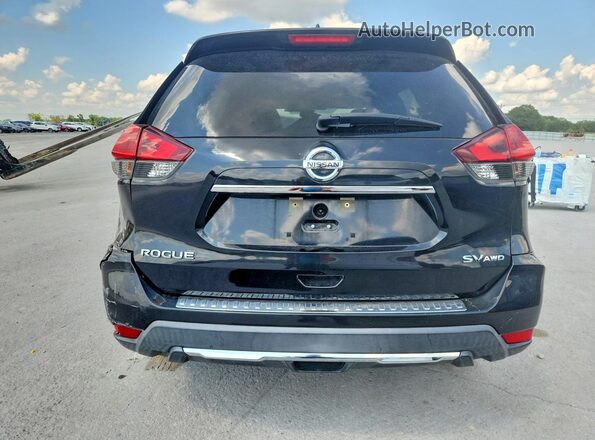 KNMAT2MV2JP595794 2018 NISSAN ROGUE Black Вид ззаду