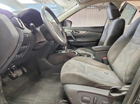 KNMAT2MV3GP603519 2016 NISSAN ROGUE Черный Вид салона спереди