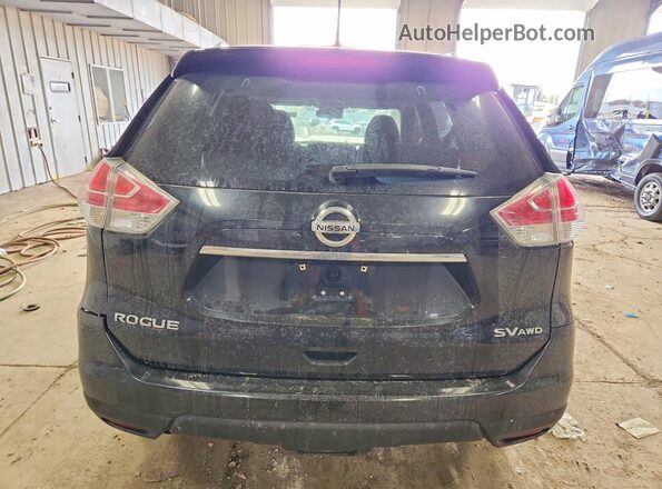 KNMAT2MV3GP603519 2016 NISSAN ROGUE Черный Вид сзади