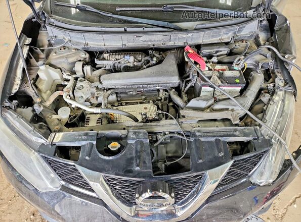KNMAT2MV3GP603519 2016 NISSAN ROGUE Черный Вид задней части салона