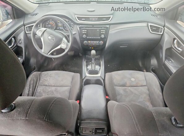 KNMAT2MV3GP619206 2016 NISSAN ROGUE Black Առջևի վահանակի տեսք
