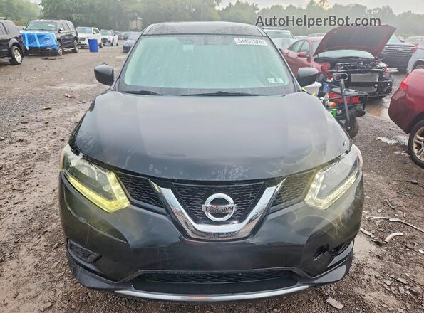 KNMAT2MV3GP619206 2016 NISSAN ROGUE Black Դիմացի տեսք