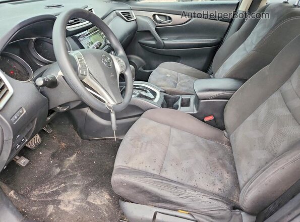 KNMAT2MV3GP619206 2016 NISSAN ROGUE Black Սալոնի դիմացի տեսք
