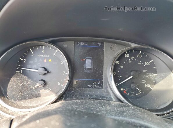 KNMAT2MV3JP590491 2018 NISSAN ROGUE Blue Սարքավորումների վահանակի տեսք