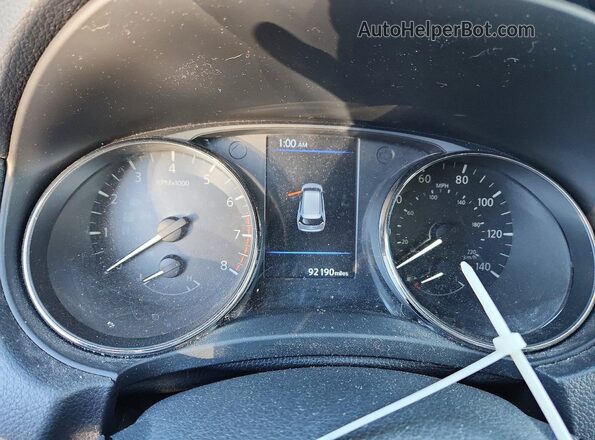 KNMAT2MV3KP517039 2019 NISSAN ROGUE White Instrument cluster view